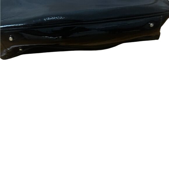 Kate Spade Patent Leather Tote with Gold Chain Embossed - Picture 13 of 16